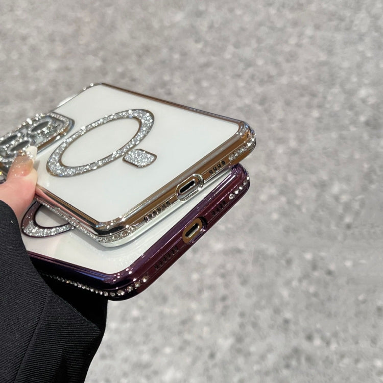For iPhone 16 Pro Diamond Plated MagSafe TPU Phone Case
