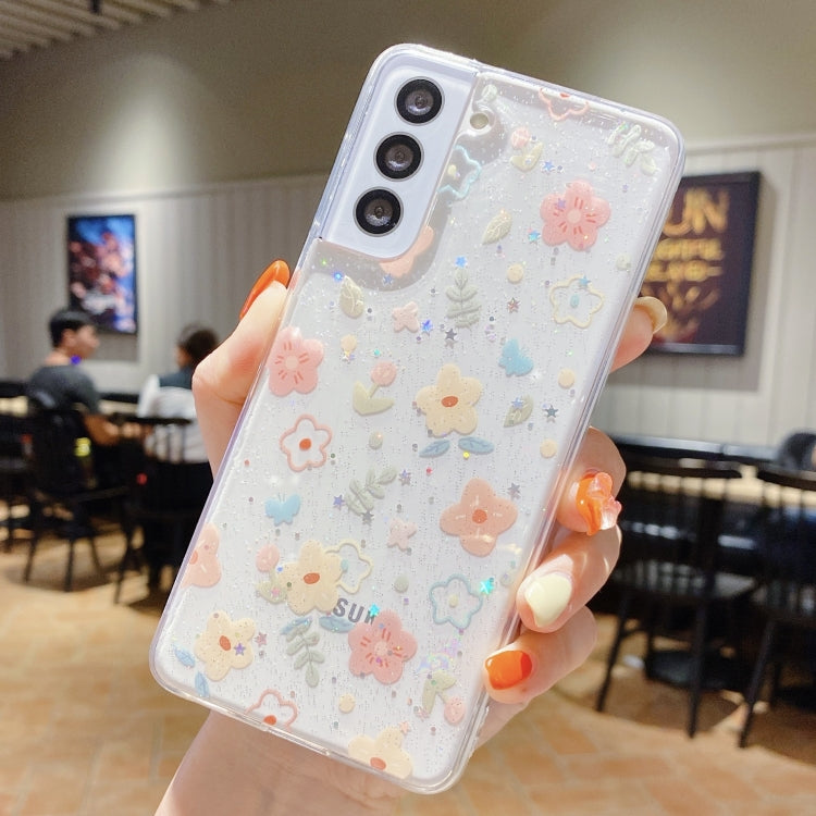 For Samsung Galaxy S24 FE 5G Fresh Small Floral Epoxy TPU Phone Case