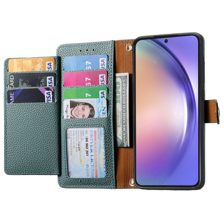 For Samsung Galaxy A55 5G Love Zipper Lanyard Leather Phone Case