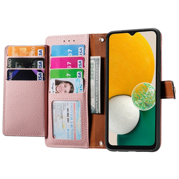 For Samsung Galaxy A13 5G Love Zipper Lanyard Leather Phone Case