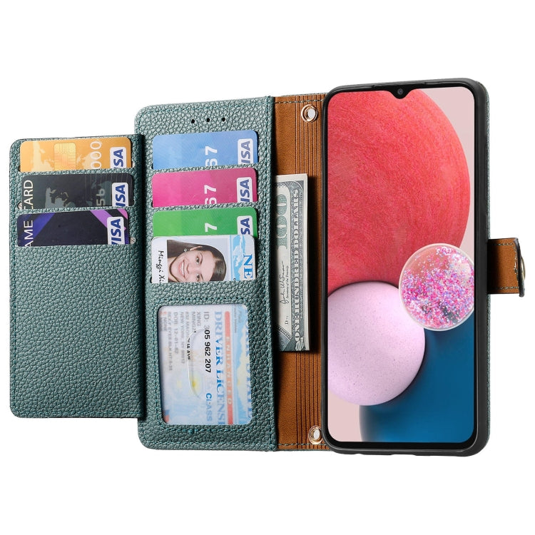 For Samsung Galaxy A13 4G Love Zipper Lanyard Leather Phone Case