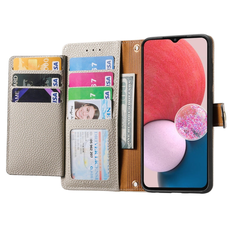 For Samsung Galaxy A13 4G Love Zipper Lanyard Leather Phone Case