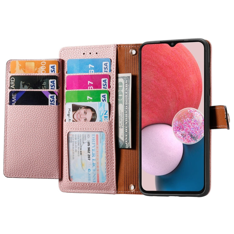 For Samsung Galaxy A13 4G Love Zipper Lanyard Leather Phone Case