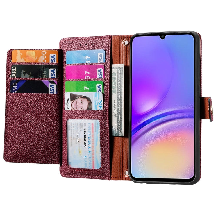 For Samsung Galaxy A05 4G Love Zipper Lanyard Leather Phone Case