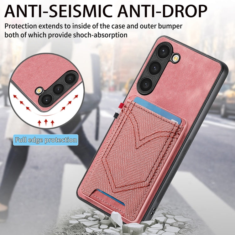 For Samsung Galaxy S25 Ultra 5G Denim Texture Leather Skin Phone Case with Card Slot