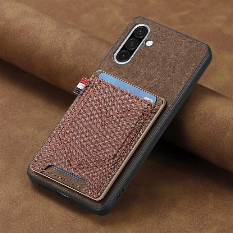For Samsung Galaxy A36 5G Denim Texture Leather Skin Phone Case with Card Slot