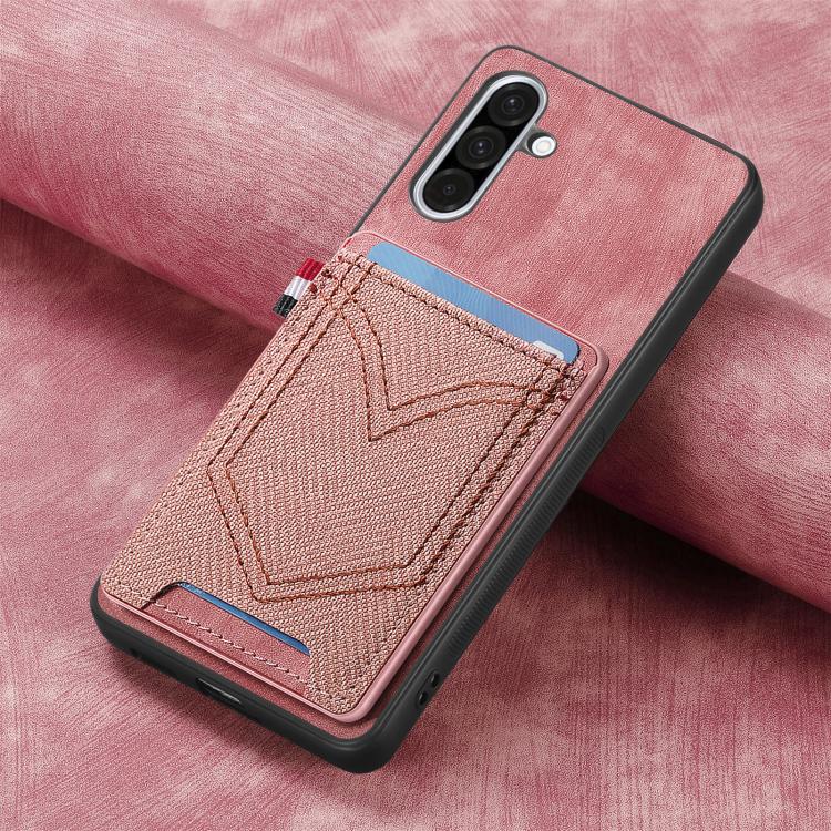 For Samsung Galaxy A36 5G Denim Texture Leather Skin Phone Case with Card Slot