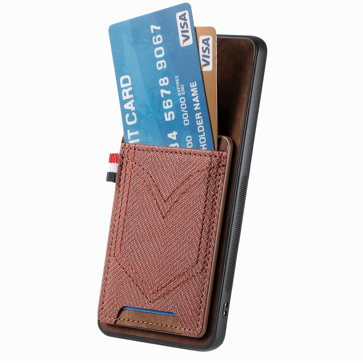 For Samsung Galaxy A37 5G Denim Texture Leather Skin Phone Case with Card Slot