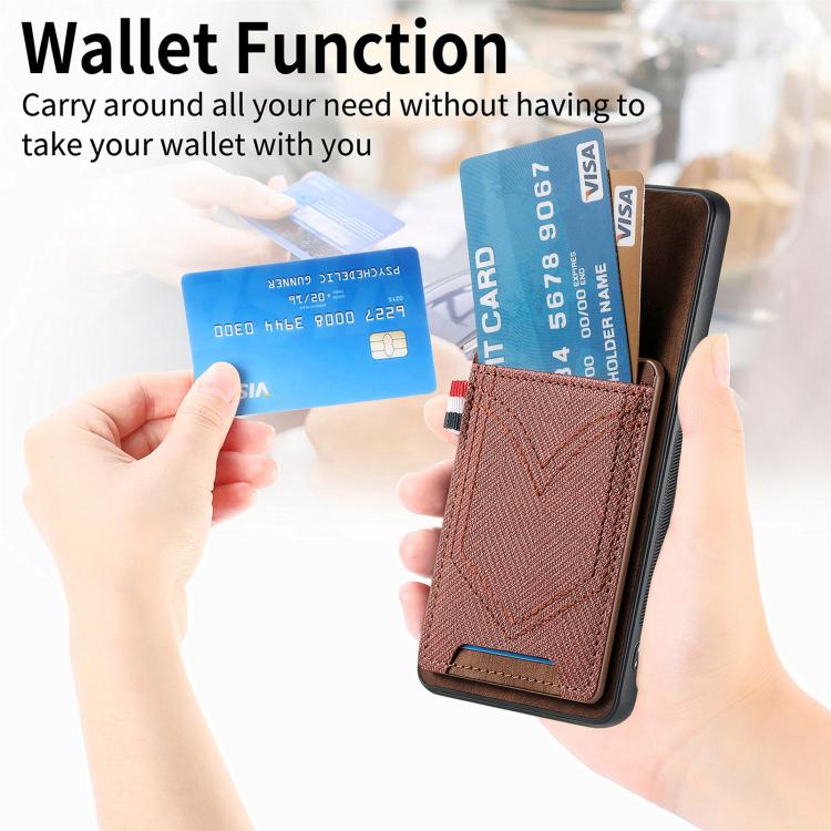 For Samsung Galaxy A57 5G Denim Texture Leather Skin Phone Case with Card Slot