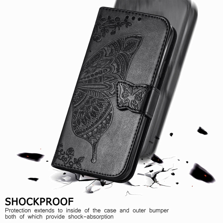 For Samsung Galaxy C55 Butterfly Love Flower Embossed Leather Phone Case