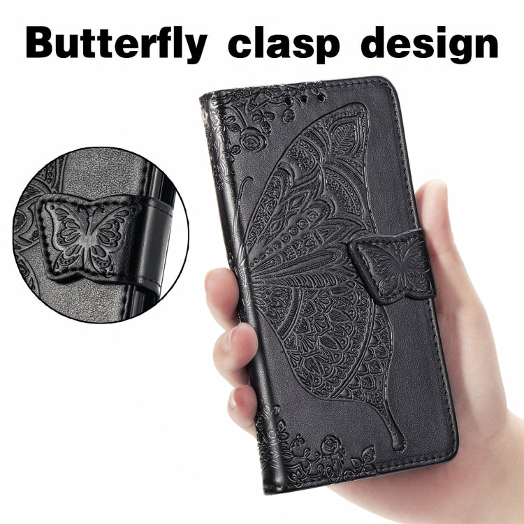 For Samsung Galaxy C55 Butterfly Love Flower Embossed Leather Phone Case