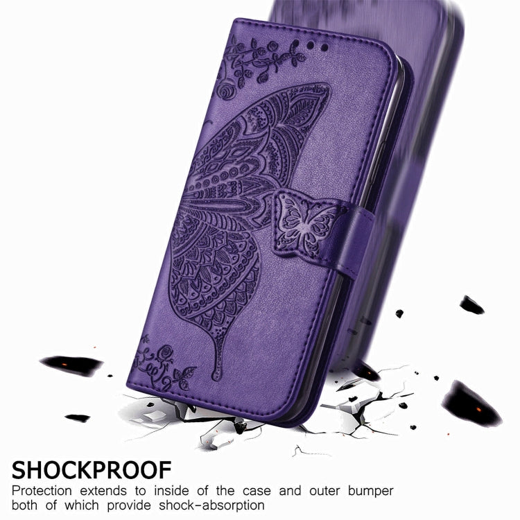For Samsung Galaxy C55 Butterfly Love Flower Embossed Leather Phone Case