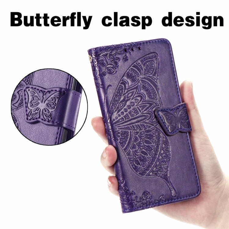 For Samsung Galaxy C55 Butterfly Love Flower Embossed Leather Phone Case