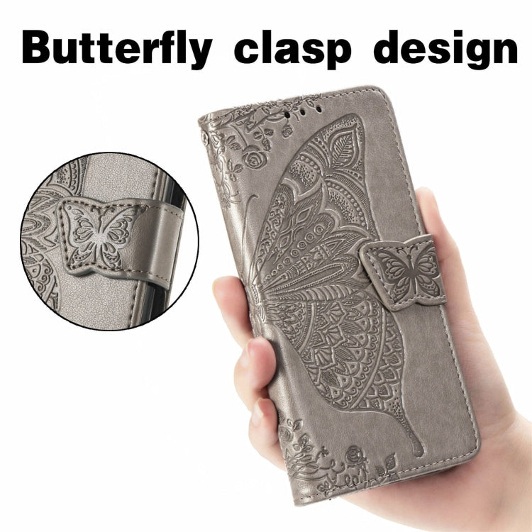 For Samsung Galaxy C55 Butterfly Love Flower Embossed Leather Phone Case