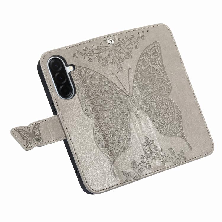 For Samsung Galaxy A56 5G Butterfly Love Flower Embossed Leather Phone Case