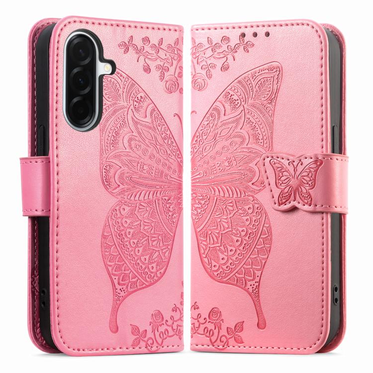 For Samsung Galaxy A37 5G Butterfly Love Flower Embossed Leather Phone Case