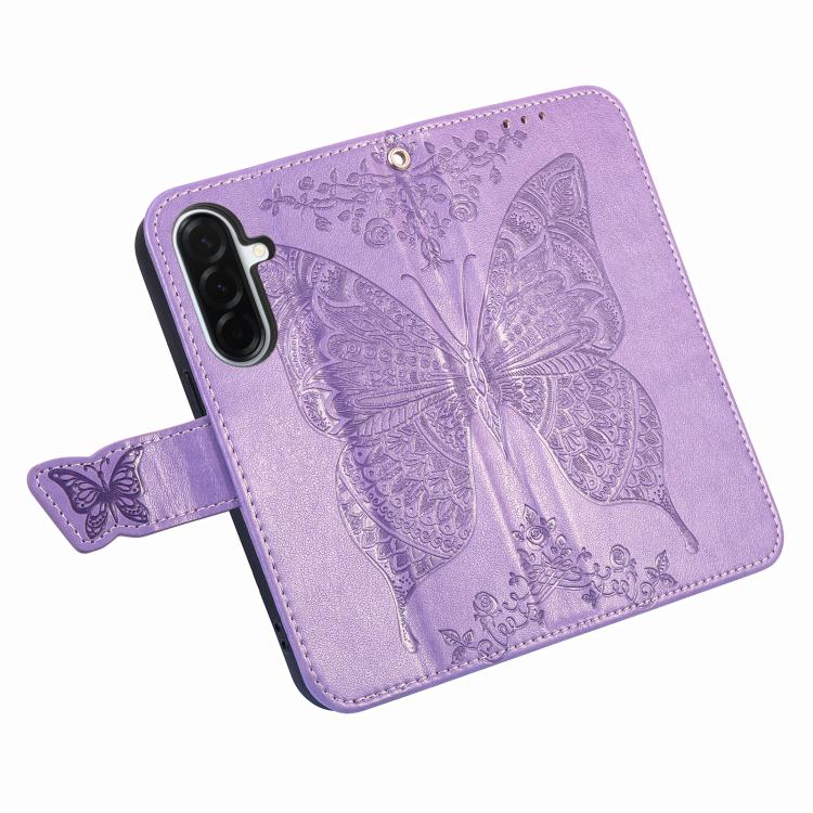 For Samsung Galaxy A37 5G Butterfly Love Flower Embossed Leather Phone Case