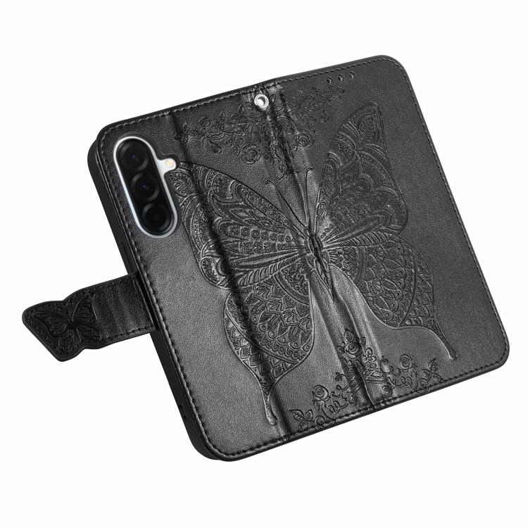 For Samsung Galaxy A57 5G Butterfly Love Flower Embossed Leather Phone Case