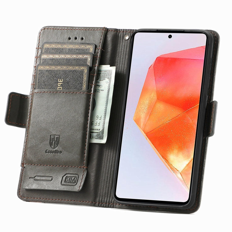For Samsung Galaxy C55 CaseNeo Splicing Dual Magnetic Buckle Leather Phone Case