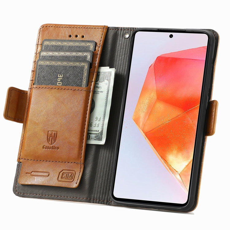 For Samsung Galaxy C55 CaseNeo Splicing Dual Magnetic Buckle Leather Phone Case