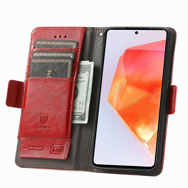 For Samsung Galaxy C55 CaseNeo Splicing Dual Magnetic Buckle Leather Phone Case