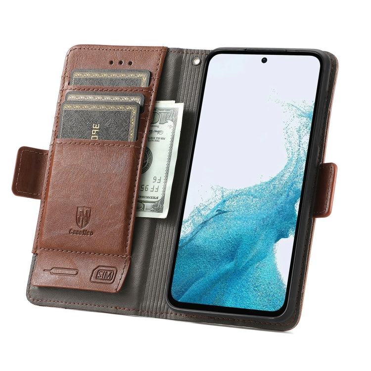 For Samsung Galaxy A36 5G CaseNeo Splicing Dual Magnetic Buckle Leather Phone Case