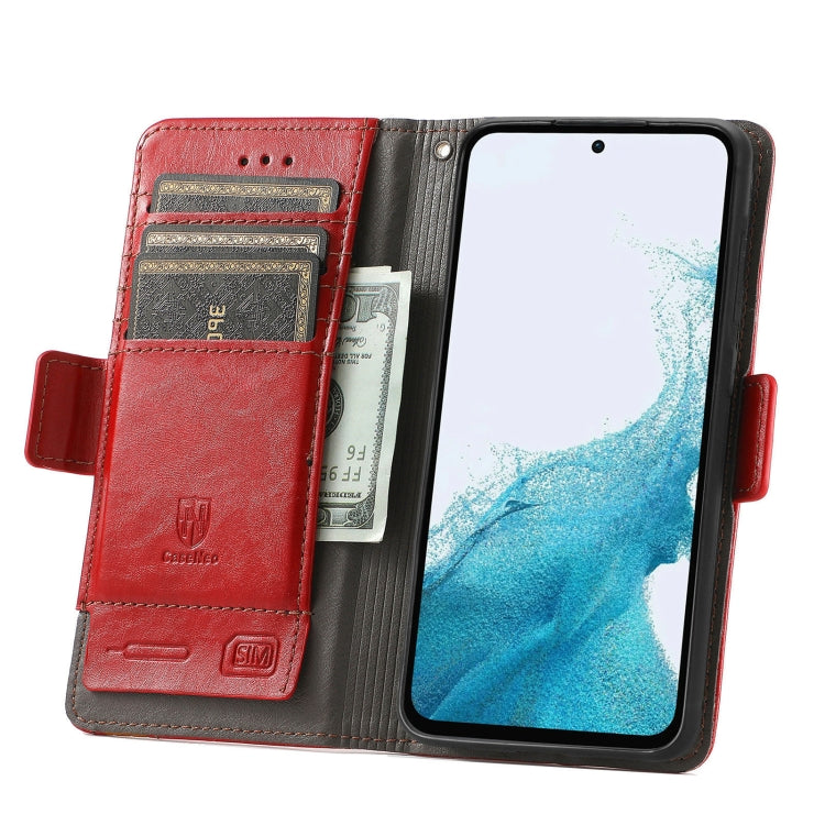 For Samsung Galaxy A36 5G CaseNeo Splicing Dual Magnetic Buckle Leather Phone Case