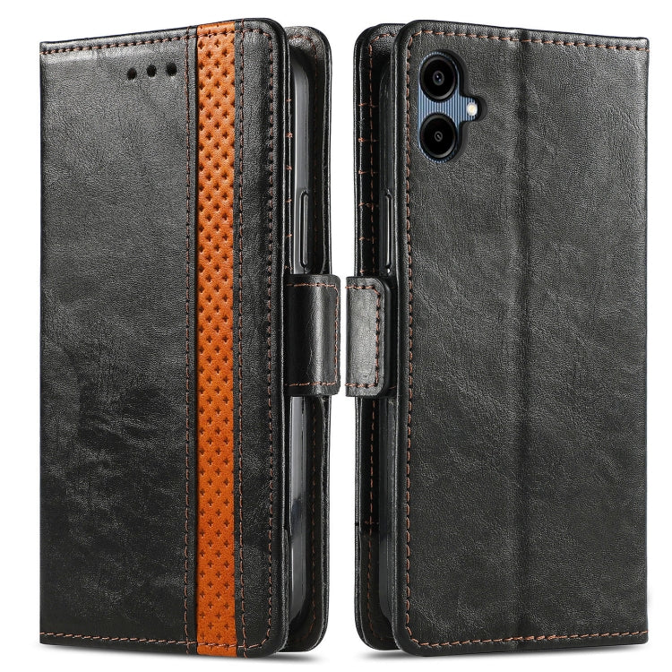 For Samsung Galaxy A06 4G CaseNeo Splicing Dual Magnetic Buckle Leather Phone Case