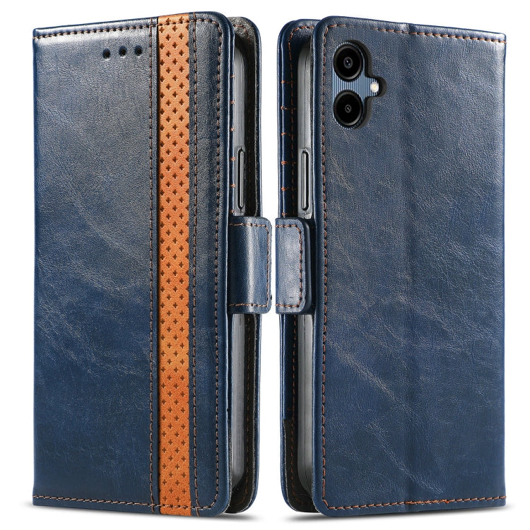 For Samsung Galaxy A06 4G CaseNeo Splicing Dual Magnetic Buckle Leather Phone Case