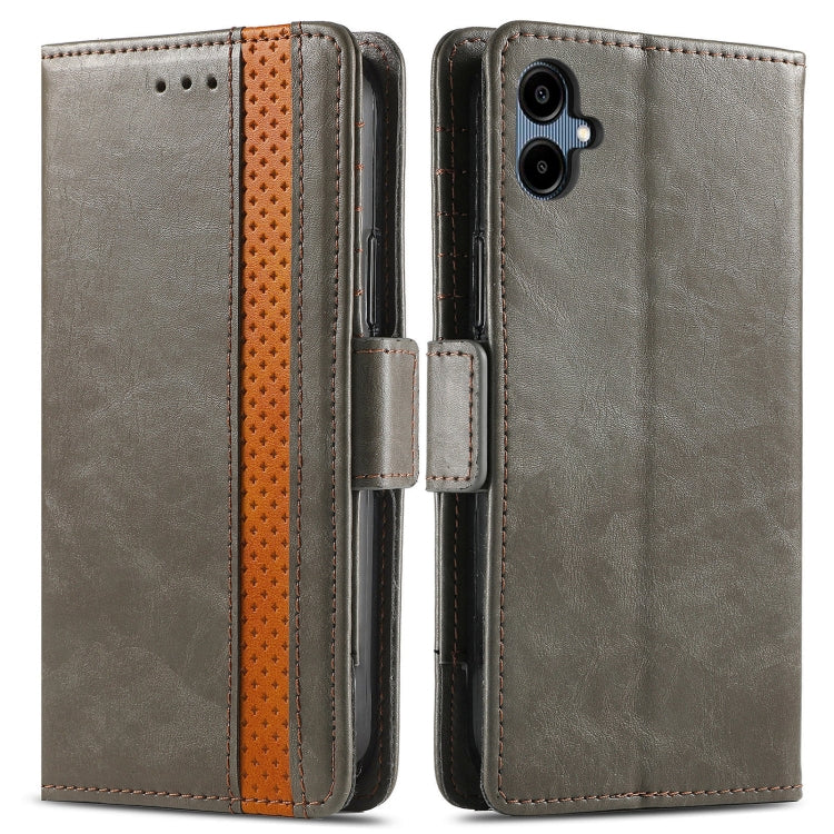 For Samsung Galaxy A06 4G CaseNeo Splicing Dual Magnetic Buckle Leather Phone Case