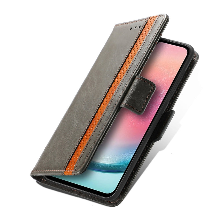 For Samsung Galaxy A06 4G CaseNeo Splicing Dual Magnetic Buckle Leather Phone Case