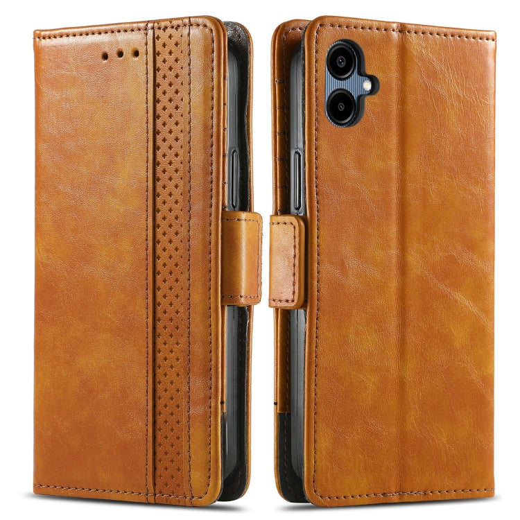 For Samsung Galaxy A06 4G CaseNeo Splicing Dual Magnetic Buckle Leather Phone Case