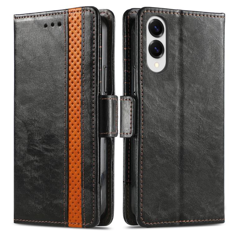 For Samsung Galaxy S25 Edge 5G CaseNeo Splicing Dual Magnetic Buckle Leather Phone Case