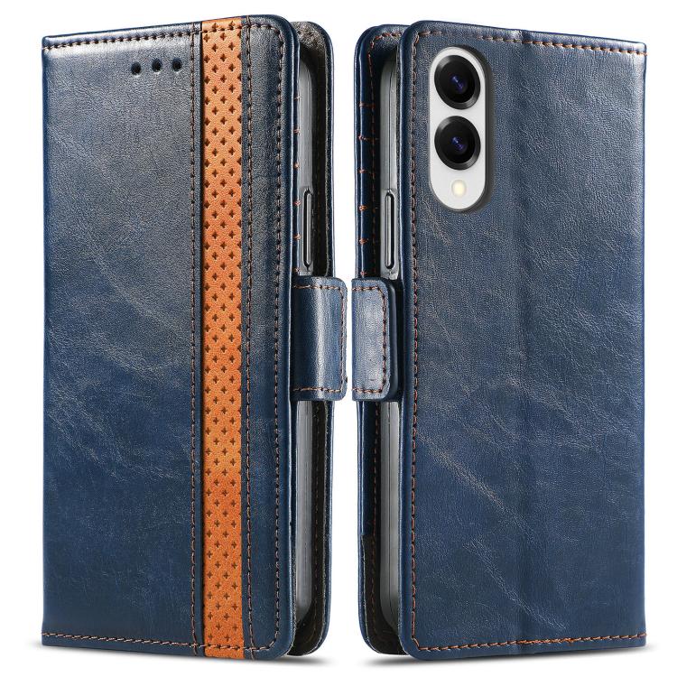 For Samsung Galaxy S25 Edge 5G CaseNeo Splicing Dual Magnetic Buckle Leather Phone Case