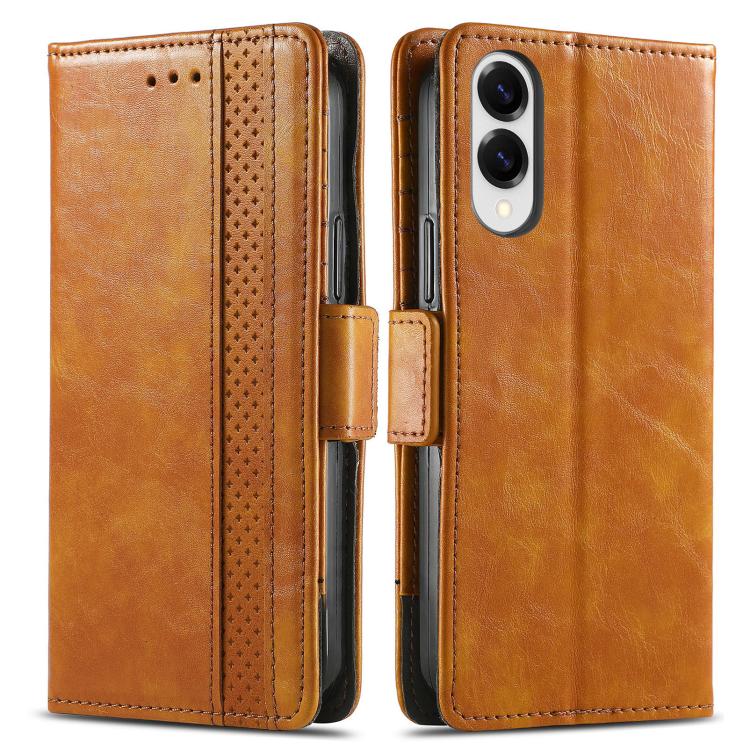 For Samsung Galaxy S25 Edge 5G CaseNeo Splicing Dual Magnetic Buckle Leather Phone Case