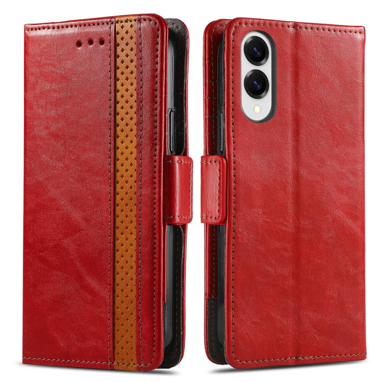 For Samsung Galaxy S25 Edge 5G CaseNeo Splicing Dual Magnetic Buckle Leather Phone Case