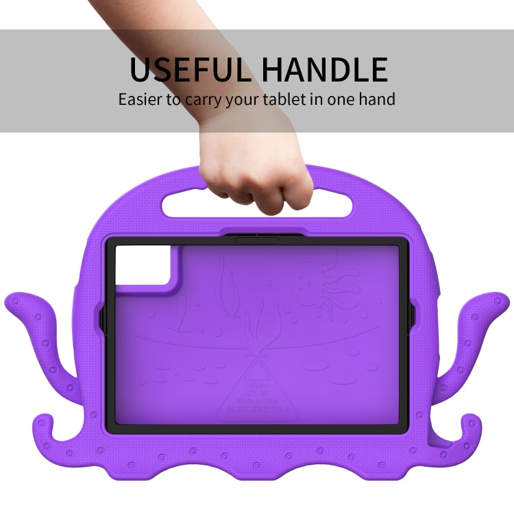 For Samsung Galaxy Tab S9 / S9 FE / S7 / S8 Octopus Style EVA Hybrid PC Shockproof Tablet Case with Strap