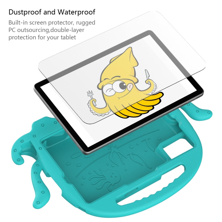 For Samsung Galaxy Tab S9 / S9 FE / S7 / S8 Octopus Style EVA Hybrid PC Shockproof Tablet Case with Strap