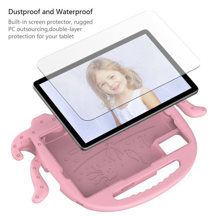 For Samsung Galaxy Tab A11+ / A9+ Octopus Style EVA Hybrid PC Shockproof Tablet Case with Strap