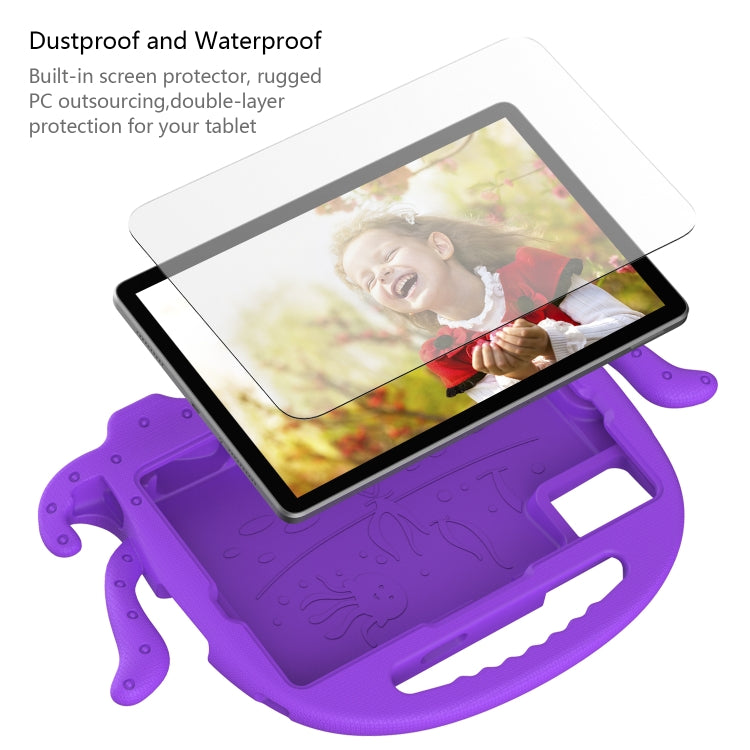 For Samsung Galaxy Tab A11+ / A9+ Octopus Style EVA Hybrid PC Shockproof Tablet Case with Strap