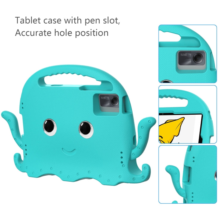 For Samsung Galaxy Tab A11+ / A9+ Octopus Style EVA Hybrid PC Shockproof Tablet Case with Strap