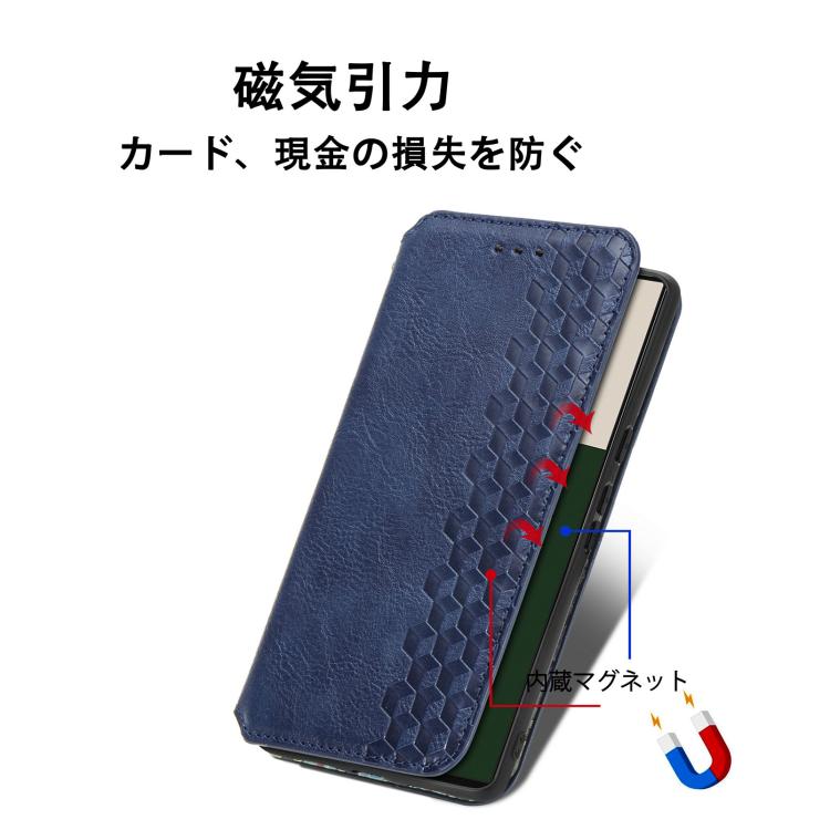 For Samsung Galaxy A25 5G Cubic Grid Pressed Magnetic Leather Phone Case