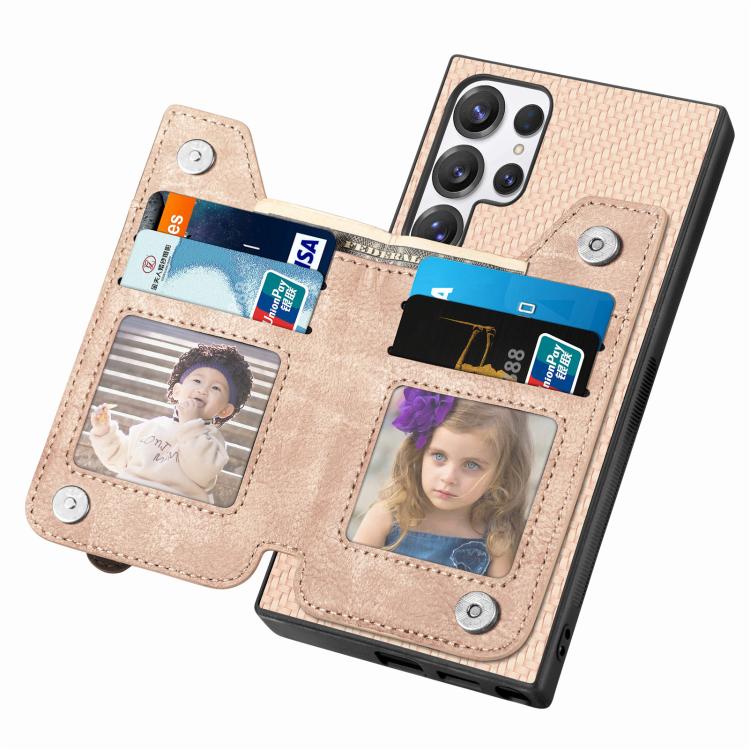 For Samsung Galaxy S25 Ultra 5G Carbon Fiber Horizontal Flip Zipper Wallet Phone Case