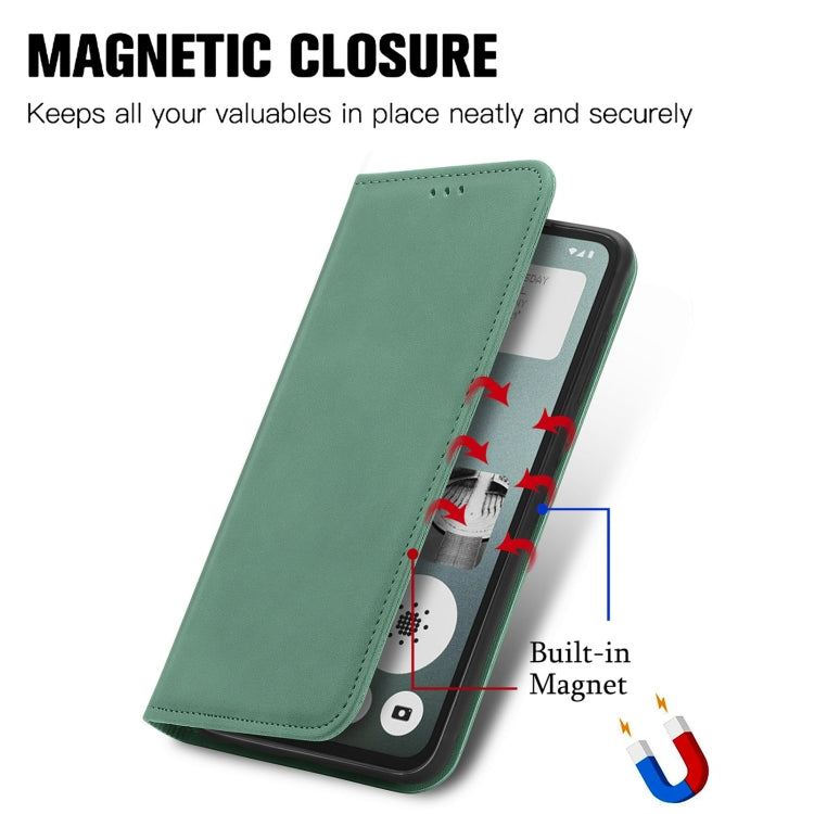For  Nothing CMF Phone 1 Retro Skin Feel Magnetic Flip Leather Phone Case