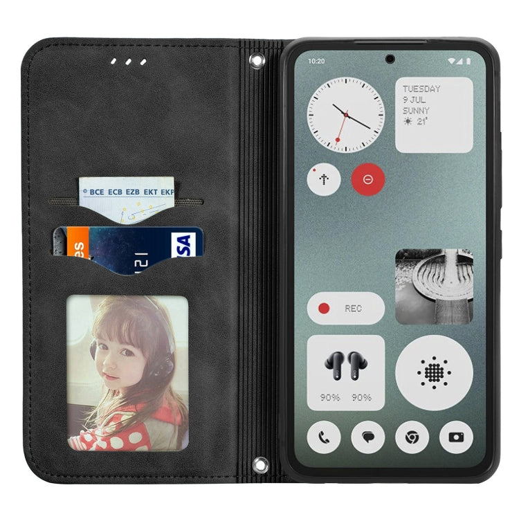 For  Nothing CMF Phone 1 Retro Skin Feel Magnetic Flip Leather Phone Case