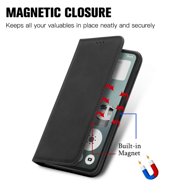 For  Nothing CMF Phone 1 Retro Skin Feel Magnetic Flip Leather Phone Case