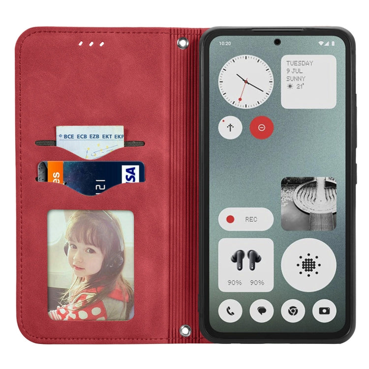 For  Nothing CMF Phone 1 Retro Skin Feel Magnetic Flip Leather Phone Case