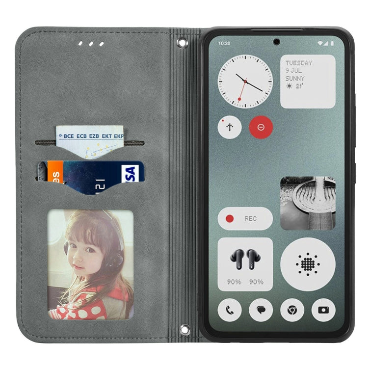For  Nothing CMF Phone 1 Retro Skin Feel Magnetic Flip Leather Phone Case