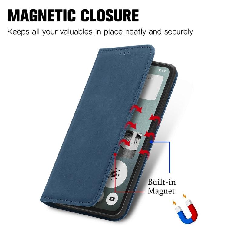 For  Nothing CMF Phone 1 Retro Skin Feel Magnetic Flip Leather Phone Case