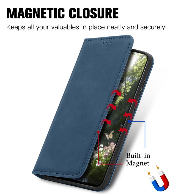 For Nothing Phone 4a Pro Retro Skin Feel Magnetic Flip Leather Phone Case